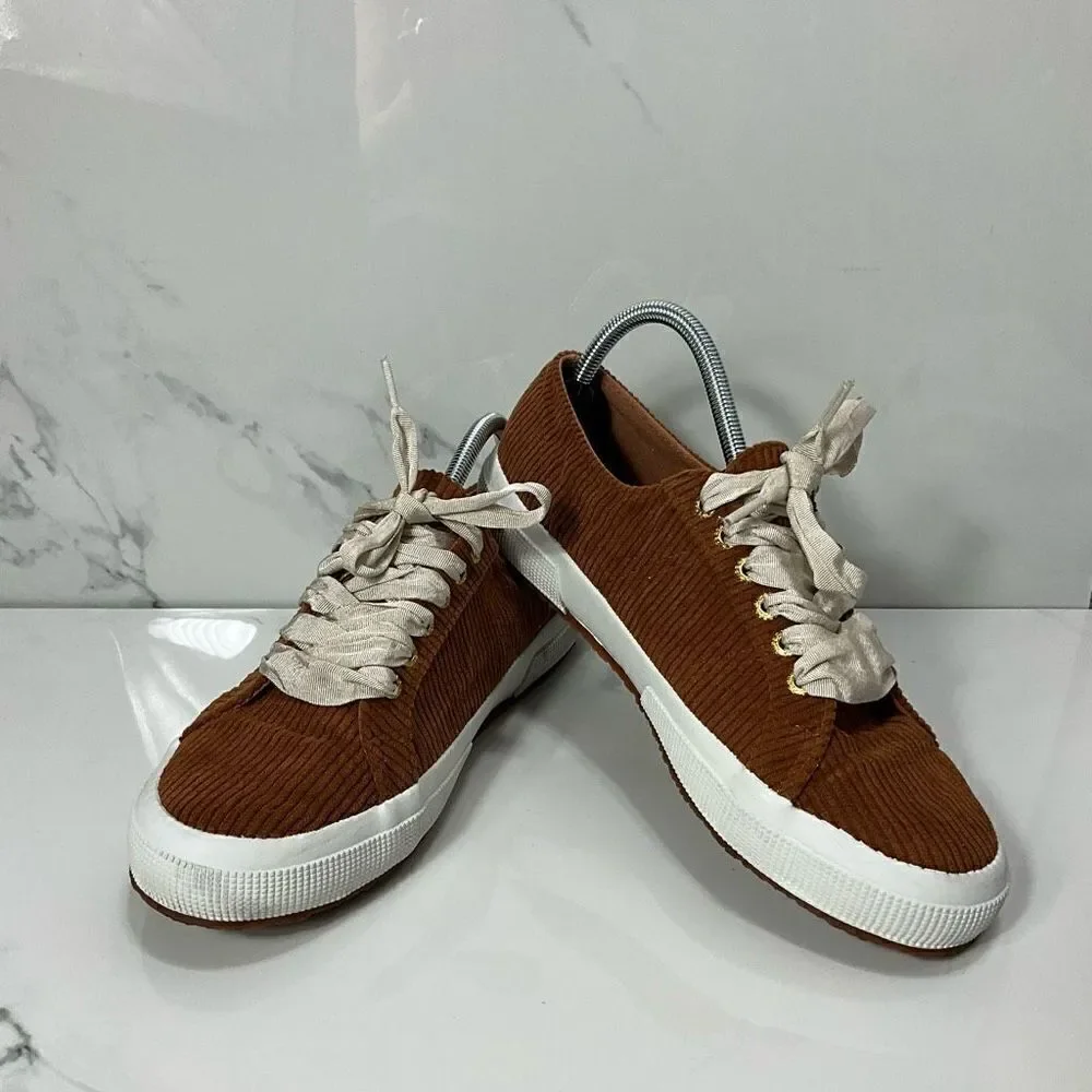 SUPERGA Anthropologie Corduroy Fashion Sneakers